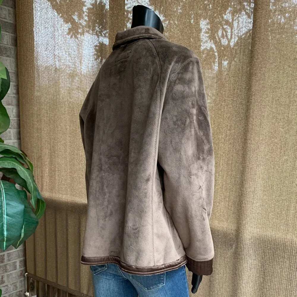 Pendleton Velour Satin Trim Jacket Sz L - Picture 5 of 16